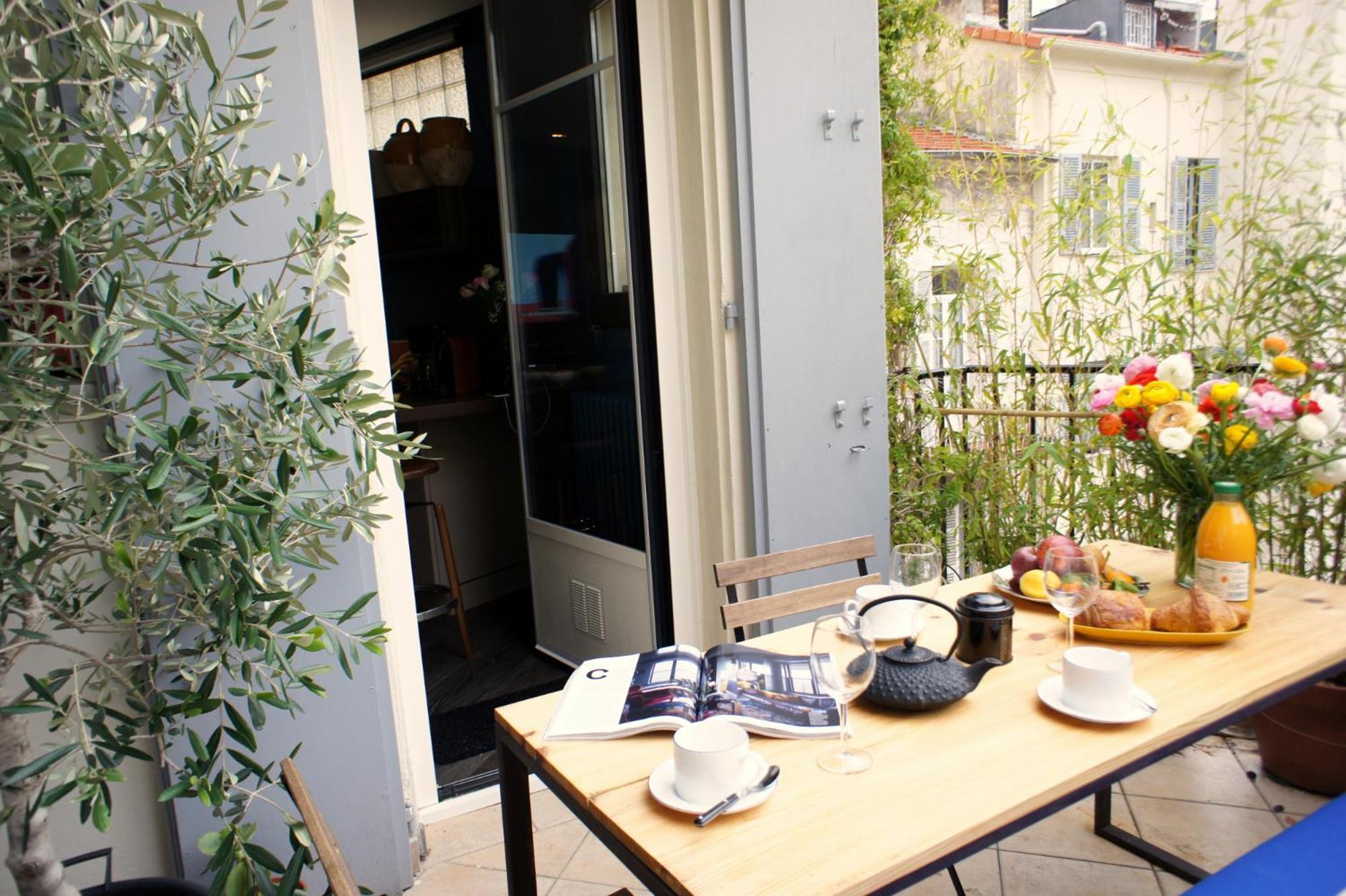 Ze Perfect Place - Elegant Appartement Avec Terrasse - Promenade Des Arts Nizza Kültér fotó